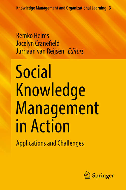 Book cover of Social Knowledge Management in Action