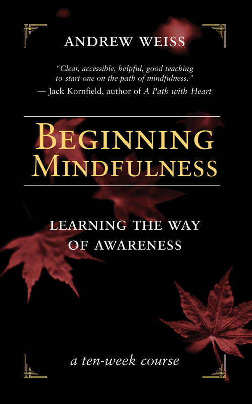 Book cover of Beginning Mindfulness