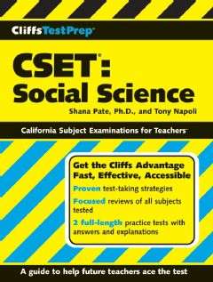 Book cover of CliffsTestPrep CSET: Social Science