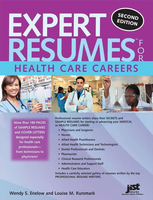 Book cover of Expert Resume for Health-Care Careers