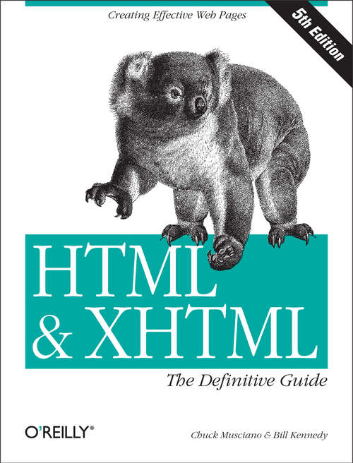 Book cover of HTML & XHTML: The Definitive Guide