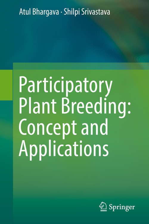 Book cover of Participatory Plant Breeding: Concept and Applications (1st ed. 2019)