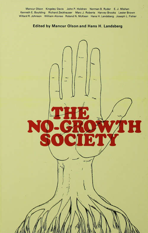 Book cover of The No-Growth Society