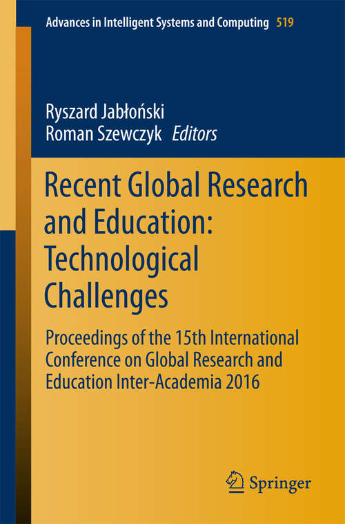 Recent Global Research and Education: Technological Challenges