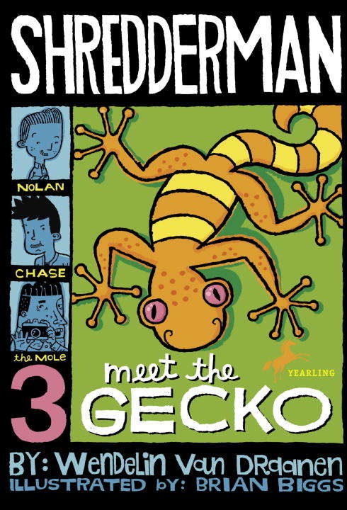 Book cover of Shredderman Meet the Gecko (Shredderman #3)