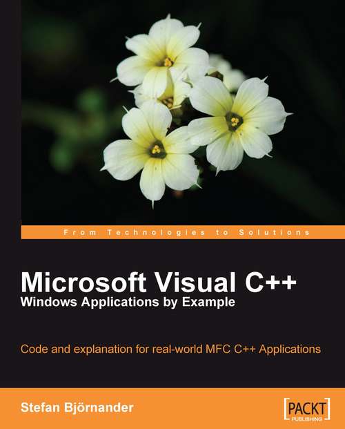 Book cover of Microsoft Visual C++ Windows Applications by Example