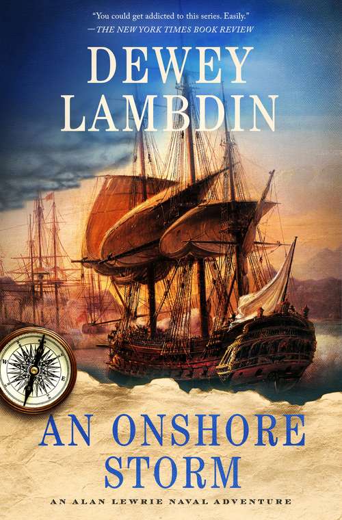 Book cover of An Onshore Storm: An Alan Lewrie Naval Adventure (Alan Lewrie Naval Adventures #24)