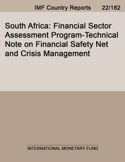 Book cover of South Africa: Financial Sector Assessment Program-Technical Note on Financial Safety Net and Crisis Management (Imf Staff Country Reports)