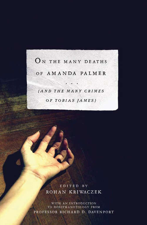 Book cover of On The Many Deaths of Amanda Palmer