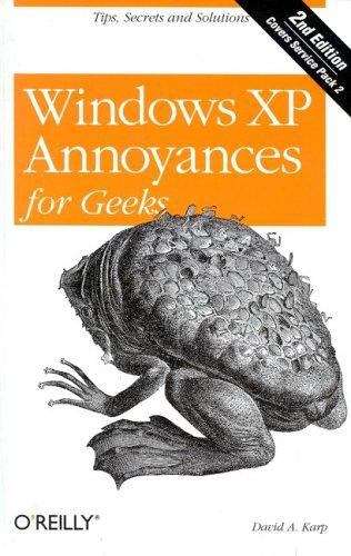 Book cover of Windows XP Annoyances for Geeks, 2nd Edition