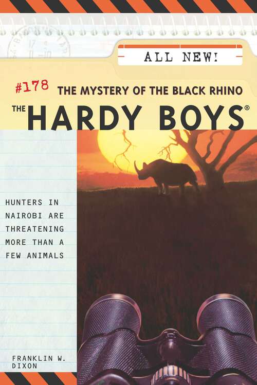 Book cover of The Mystery of the Black Rhino (Hardy Boys #178)