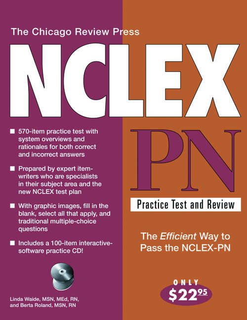 Book cover of Chicago Review Press NCLEX-PN Practice Test and Review