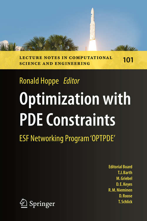 Book cover of Optimization with PDE Constraints