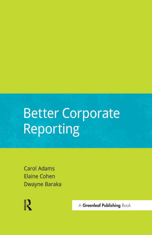 Book cover of Better Corporate Reporting (Doshorts Ser.)