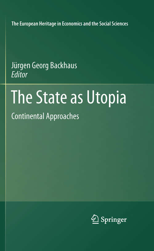Book cover of The State as Utopia