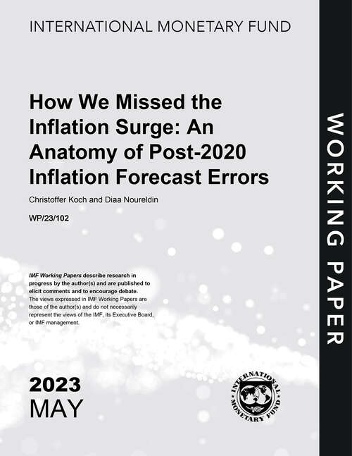 Book cover of How We Missed the Inflation Surge: An Anatomy of Post-2020 Inflation Forecast Errors