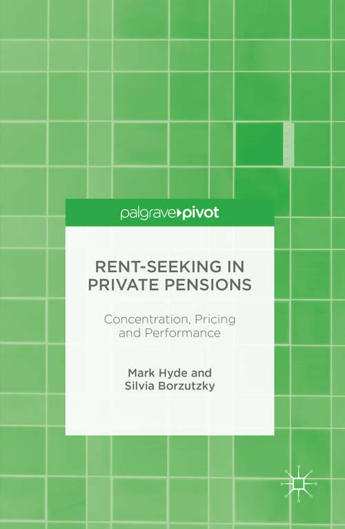 Book cover of Rent-Seeking in Private Pensions