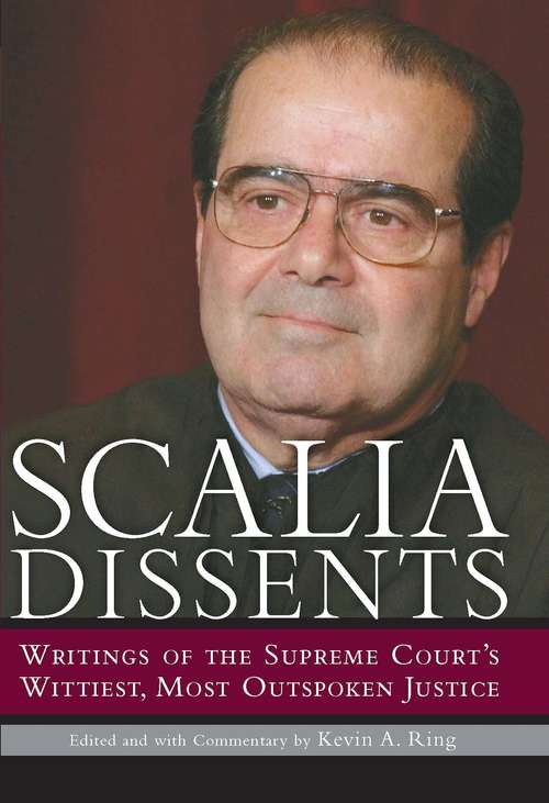 Book cover of Scalia Dissents
