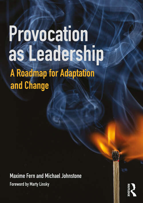 Book cover of Provocation as Leadership: A Roadmap for Adaptation and Change