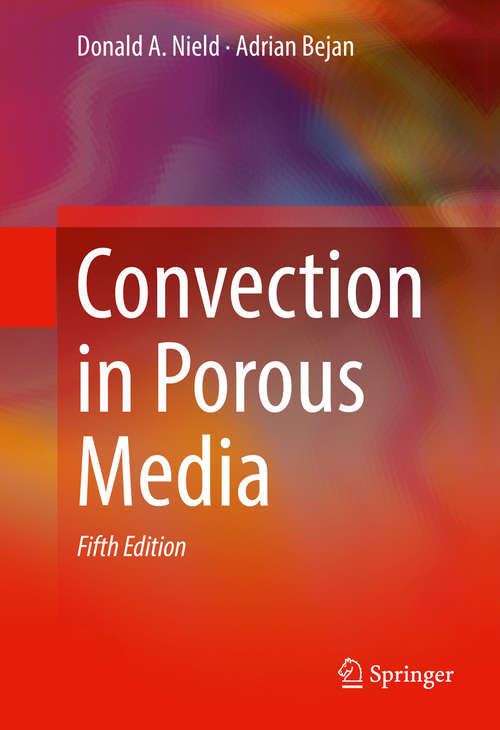 Book cover of Convection in Porous Media