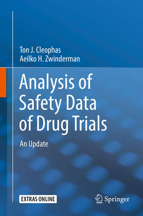 Book cover of Analysis of Safety Data of Drug Trials: An Update (1st ed. 2019)