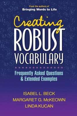 Book cover of Creating Robust Vocabulary