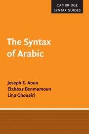 Book cover of The Syntax of Arabic