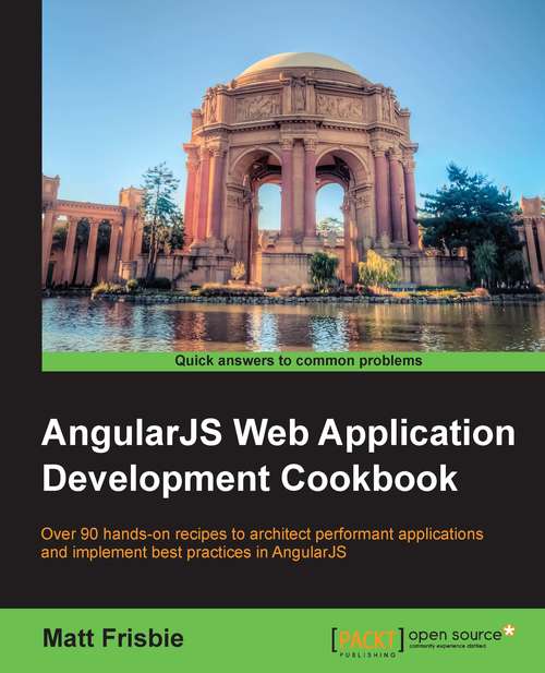 Book cover of AngularJS Web Application Development Cookbook