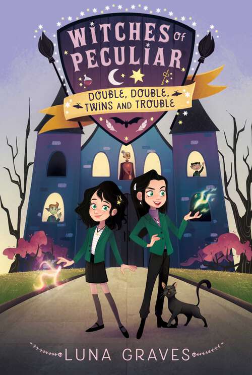 Book cover of Double, Double, Twins and Trouble (Witches of Peculiar #1)