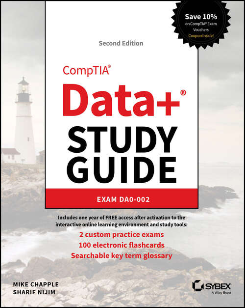 Book cover of CompTIA Data+ Study Guide: Exam DA0-002 (Sybex Study Guide)