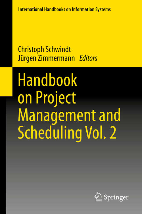 Book cover of Handbook on Project Management and Scheduling Vol.1
