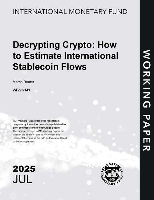 Book cover of Decrypting Crypto: How to Estimate International Stablecoin Flows