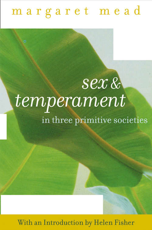 Book cover of Sex and Temperament