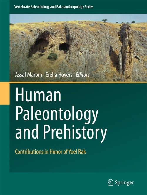 Book cover of Human Paleontology and Prehistory