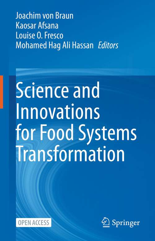 Book cover of Science and Innovations for Food Systems Transformation (1st ed. 2023)