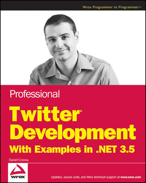 Book cover of Professional Twitter Development With Examples in .NET 3.5