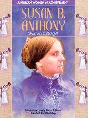 Book cover of Susan B. Anthony (American Women of Achievement)