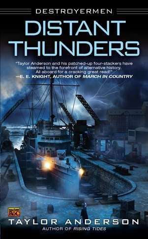 Book cover of Distant Thunders (Destroyermen, Book #4)