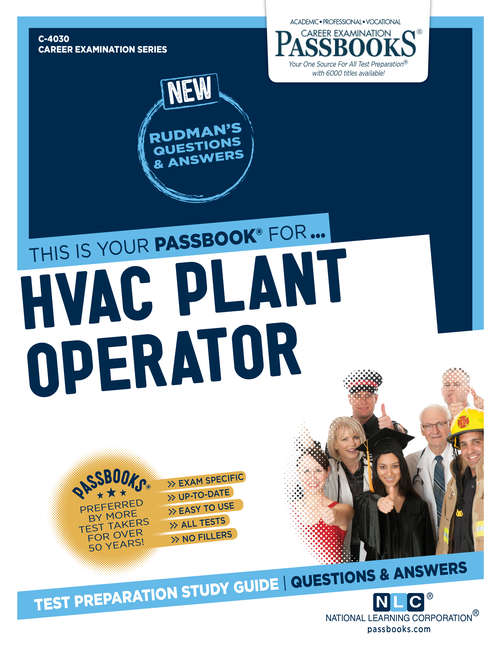 Book cover of HVAC Plant Operator: Passbooks Study Guide (Career Examination Series)