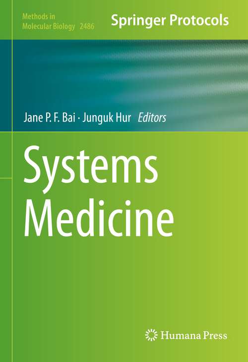 Systems Medicine (Methods in Molecular Biology #2486)
