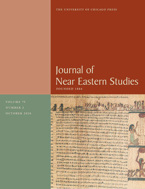 Book cover of JNES vol 79 num 2