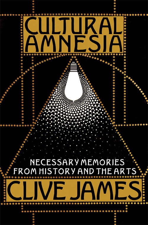 Book cover of Cultural Amnesia: Necessary Memories from History and the Arts