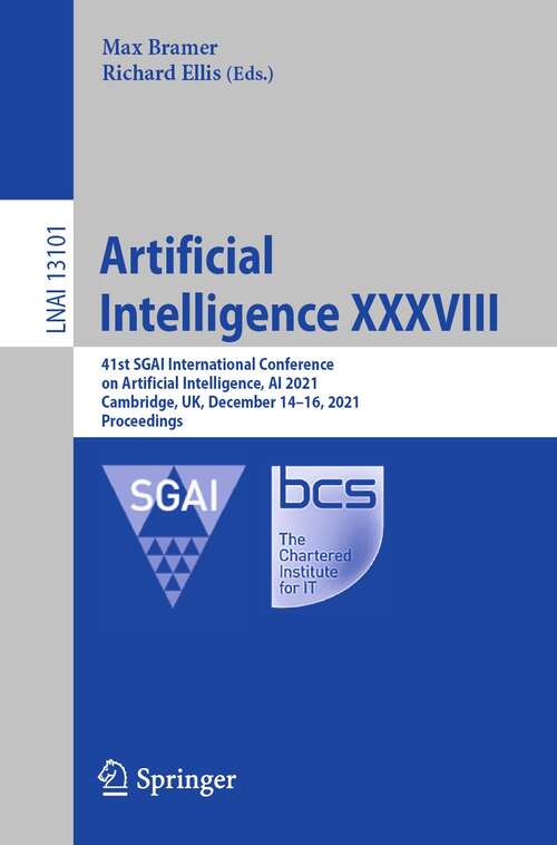 Cover image of Artificial Intelligence XXXVIII