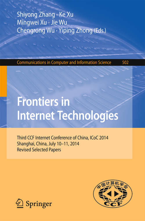 Frontiers in Internet Technologies