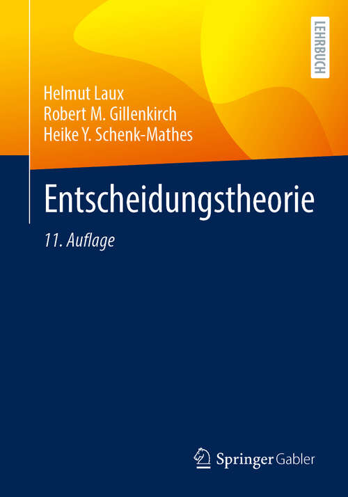 Book cover of Entscheidungstheorie (11. Auflage 2025)