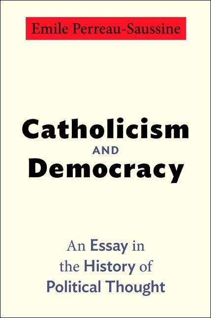 Book cover of Catholicism and Democracy