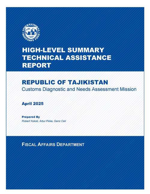 Book cover of Republic of Tajikistan: Customs Diagnostic and Needs Assessment Mission