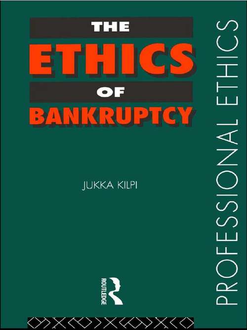 Book cover of The Ethics of Bankruptcy (Professional Ethics)