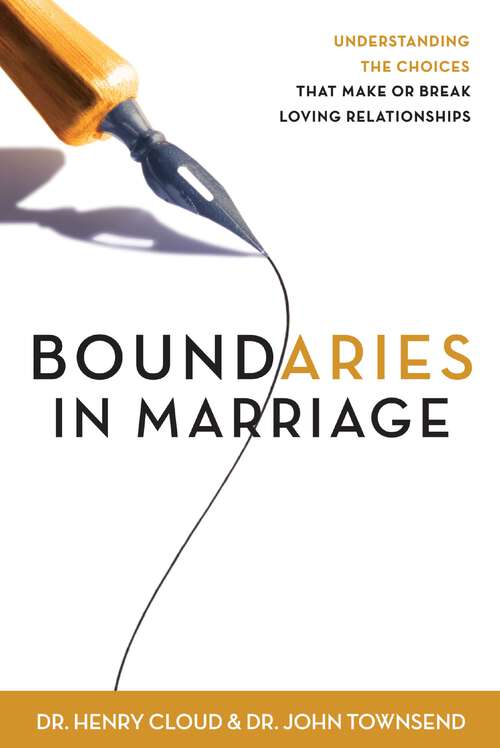 Book cover of Boundaries in Marriage
