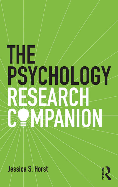 The Psychology Research Companion: From student project to working life